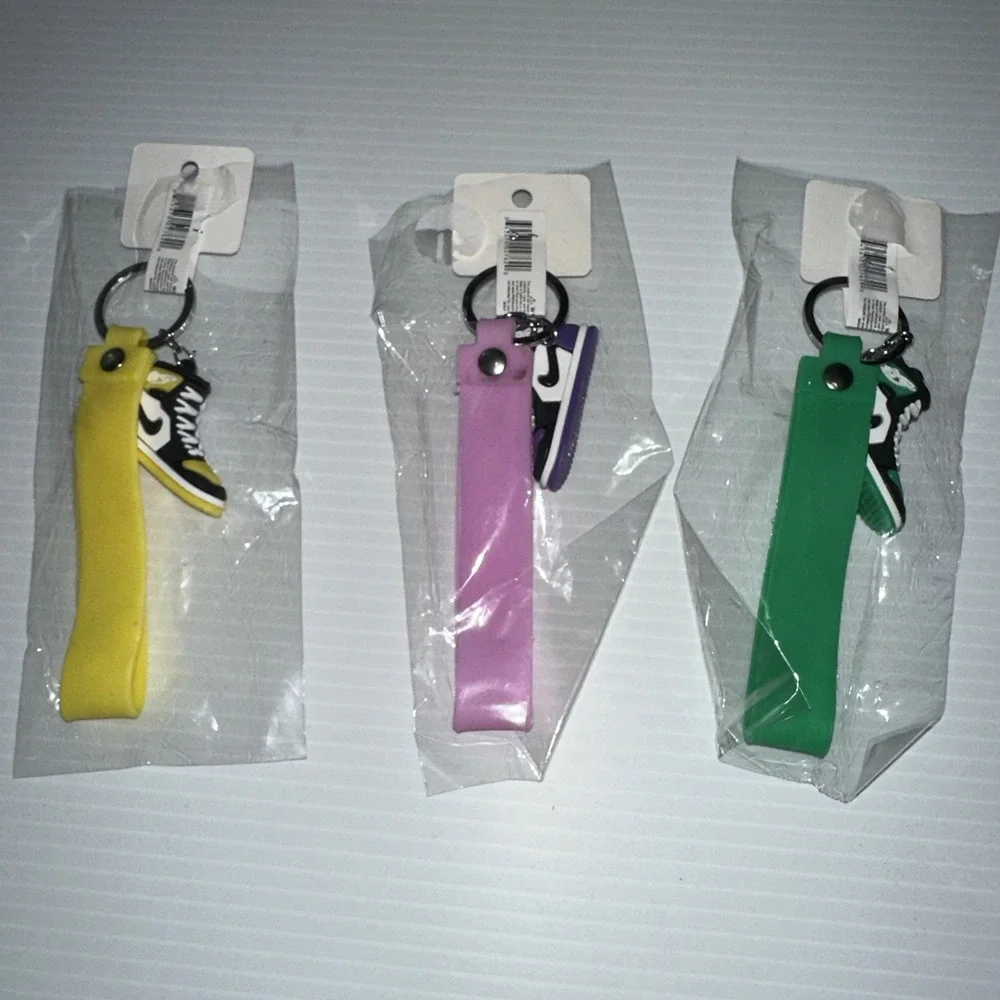 Nike Sneakers 3D Keychains  New Key Tags - Lot Of 3 - Gift Ideas